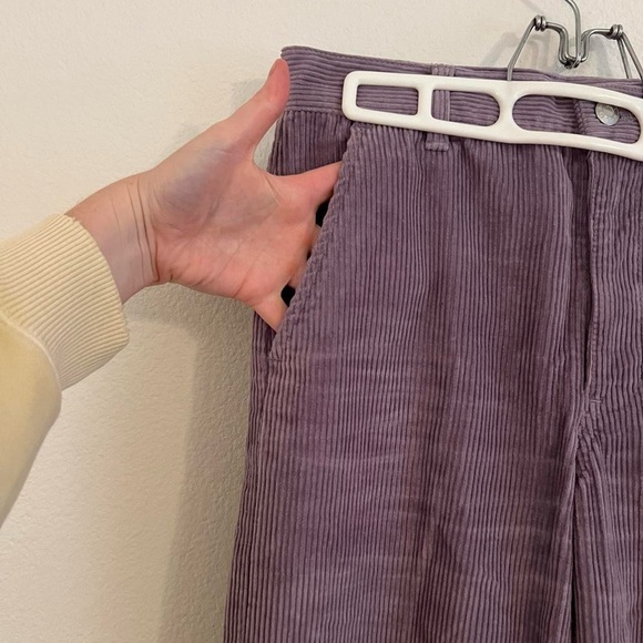 Aritzia TNA Ripcord corduroy mid-rise wide-leg pants - Picture 5 of 8